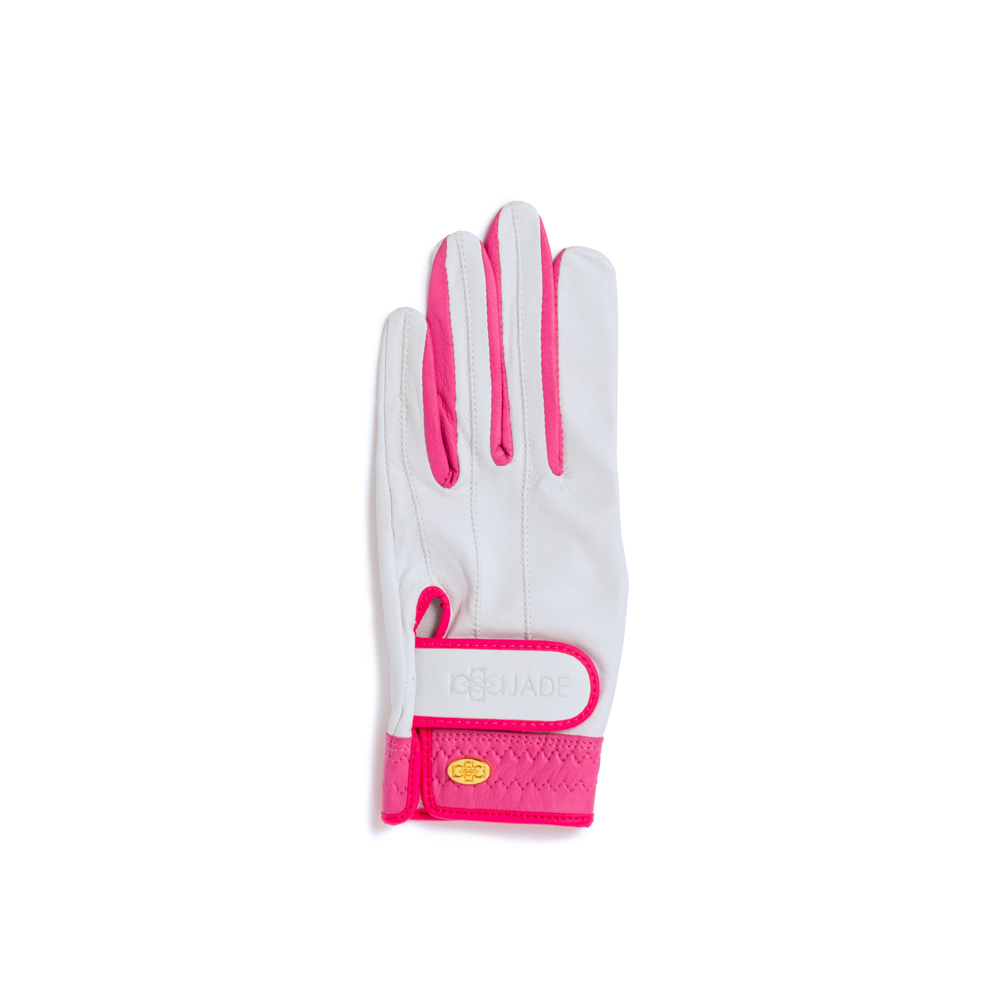 Elegant Golf Glove【左手】white-fuchsia