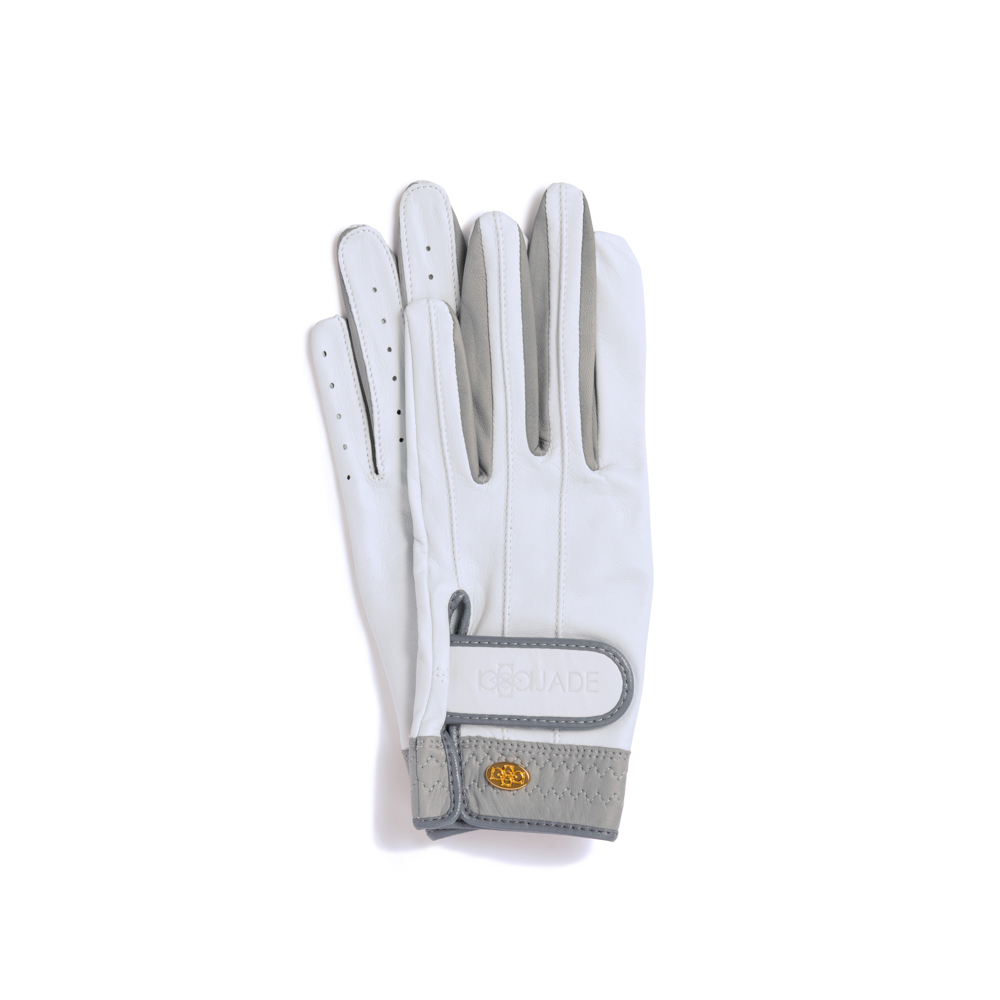 Elegant Golf Glove【両手】white-grey